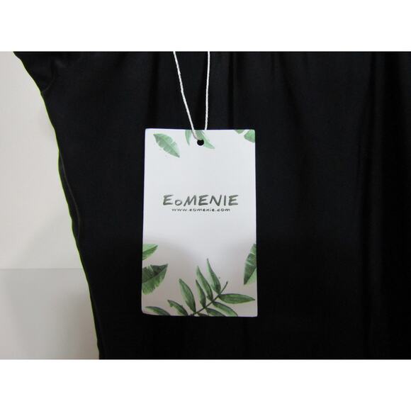 EoMenie Black Swimsuit Womens sz M Minimalist Neutral Whimsigoth Strappy - Picture 4 of 7